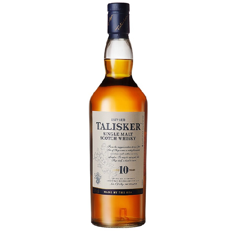 TALISKER 泰斯卡 10年 苏格兰岛屿产区 单一麦芽威士忌 洋酒 700ml 券后255元