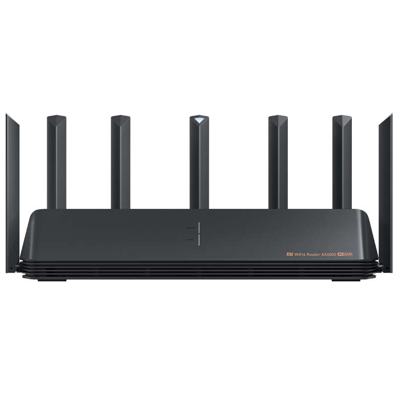 28日0点、PLUS会员、需抢券: 小米 路由器 AX6000 5G双频WIFI6 6000M速率 无线穿墙千兆 家用智能 电竞路由 330元包邮