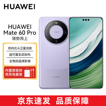 HUAWEI 华为 旗舰手机 Mate 60pro 12+1TB南糯紫