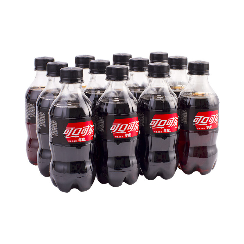 可口可乐 零度 Zero 汽水 碳酸饮料 300ml*12瓶 整箱装 13.1元