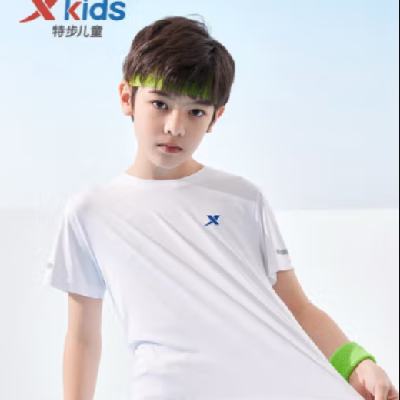 XTEP 特步 中大童透气运动休闲T恤 30.9元包邮（需用券）