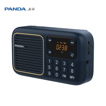 PANDA 熊猫 S4收音机8g卡老人FM调频广播便携式充电插卡U盘听歌听戏无损音乐播放器