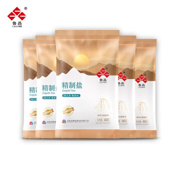 LUJING 魯晶 礦鹽食用鹽 精制鹽（加碘）400g *5包裝