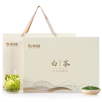 NEWXTON 新旭堂 白茶安吉茶叶绿茶礼盒装特级茗茶 2023新茶春茶节日送礼茶礼200g