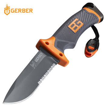 GERBER 戈博 贝尔系列刀具齿刃刀 野外求生刀军刀荒野户外刀31-000751 1169元