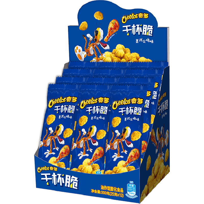 Cheetos 奇多 干杯脆 油炸型膨化食品 美式火鸡味 300g 13.93元（41.79元/3件）