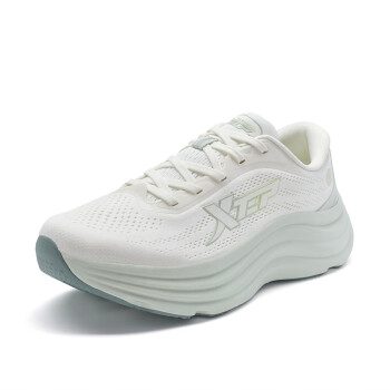 XTEP 特步 女子跑步运动鞋时尚耐磨女鞋976118110046 帆白/凝脂绿 39