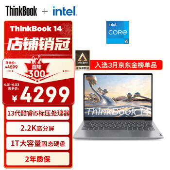 Lenovo 联想 ThinkPad联想ThinkBook 14 英特尔酷i5 1413i5-13500H 16G 1T