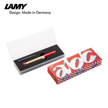 LAMY 凌美 鋼筆禮盒 ABC系列墨水筆小學(xué)生 三年級用筆涂鴉繪畫德國官方兒童節(jié)禮物 紅色