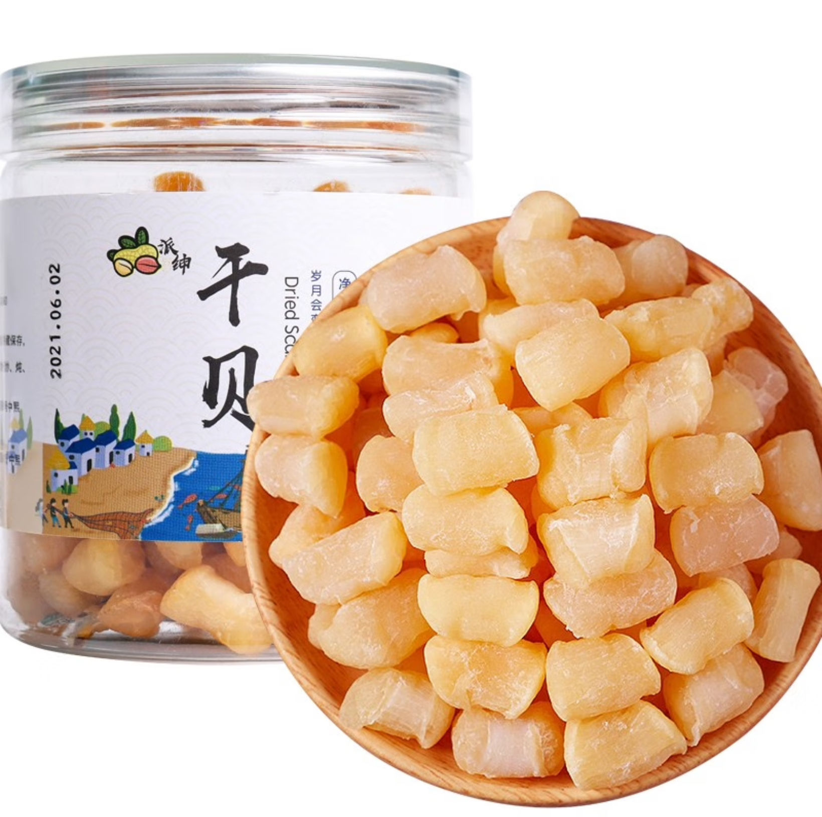 plus會(huì)員、概率券：派紳干貝干貨瑤柱250g  32.41元