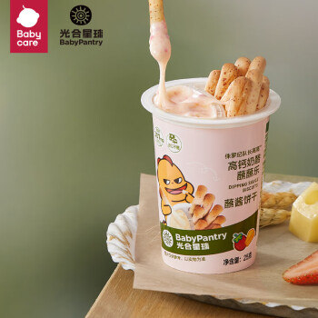 BabyPantry 光合星球 baby care兒童零食蘸蘸樂小餅干酥脆 25g