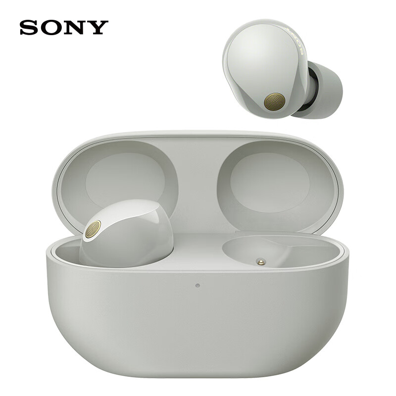 SONY 索尼 WF-1000XM5 入耳式真无线主动降噪蓝牙耳机 铂金银 1699元