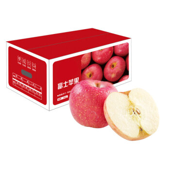 京觅 烟台苹果 一级 铂金果 单果果重190-240g 5kg