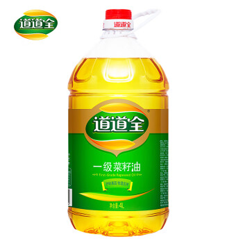 道道全食用油一級(jí)菜籽油4L非轉(zhuǎn)基因物理壓榨