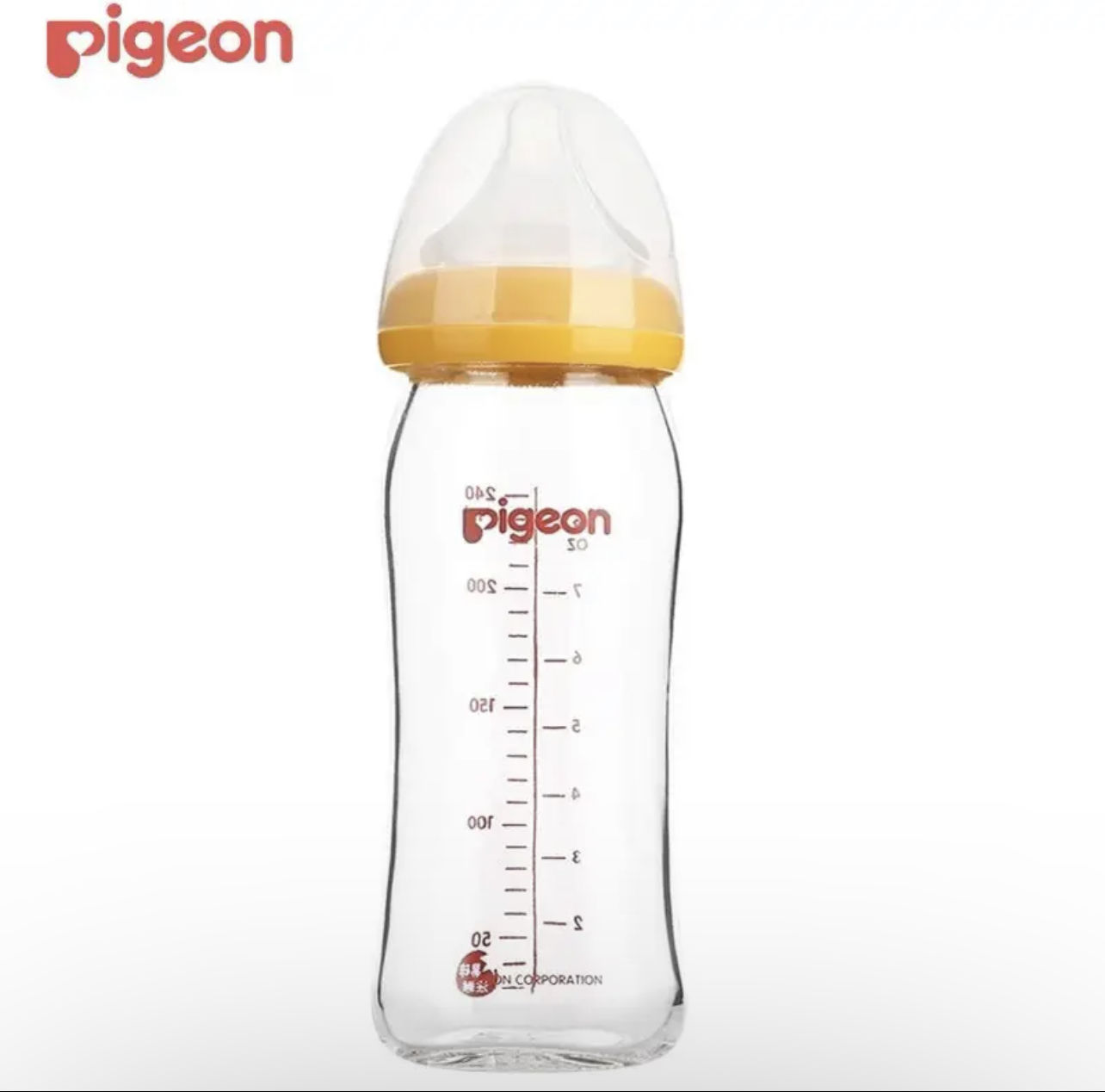 PLUS会员：Pigeon 贝亲 经典自玻璃奶瓶 240ml 64.48元包邮