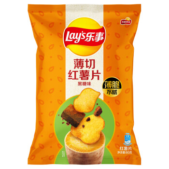 Lay's 樂(lè)事 薄切紅薯片黑糖味60克