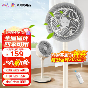 WAHIN 華凌 新品上市：華凌 WH-FGA2002 空氣循環(huán)扇 臺地兩用遙控款