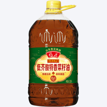 福花 鲁花集团 食用油 低芥酸特香菜籽油6.18L