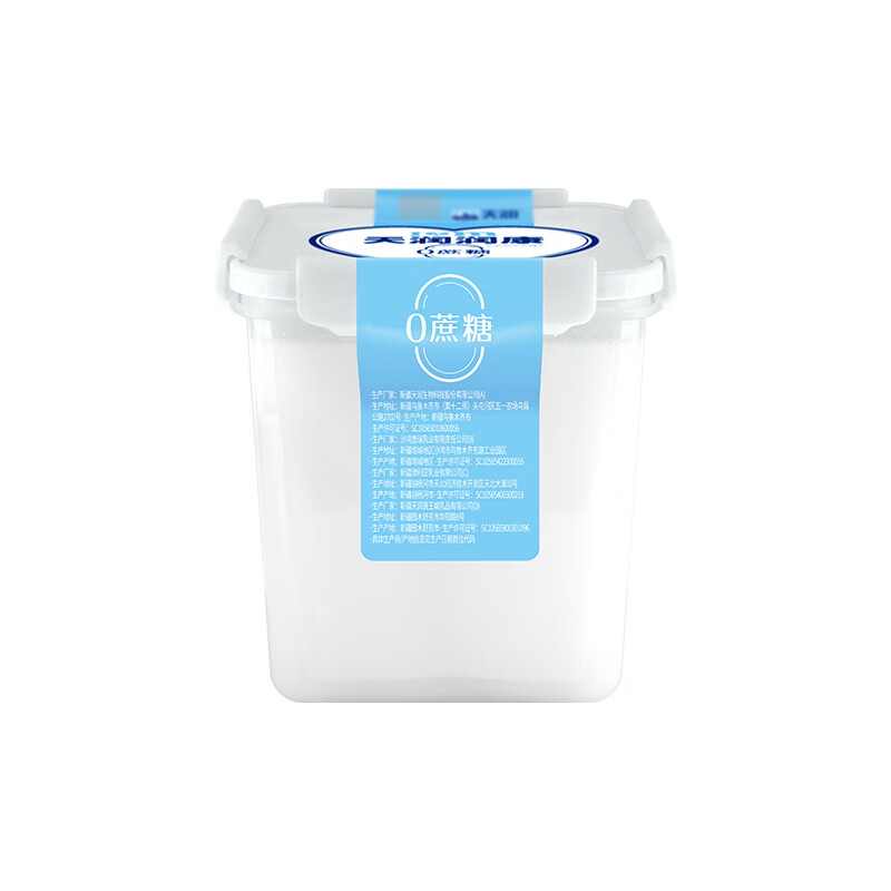 TERUN 天润 新疆特产润康方桶 0蔗糖风味发酵乳低温酸奶 家庭装 1kg*1桶 24.82元