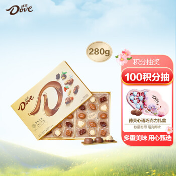 Dove 德芙 精心之选 巧克力礼盒装 混合口味 280g