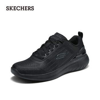 SKECHERS 斯凯奇 男子休闲鞋232778 全黑色/BBK 42.5