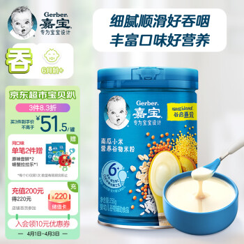 Gerber 嘉宝 米粉 国产版 2段 南瓜小米味 250g