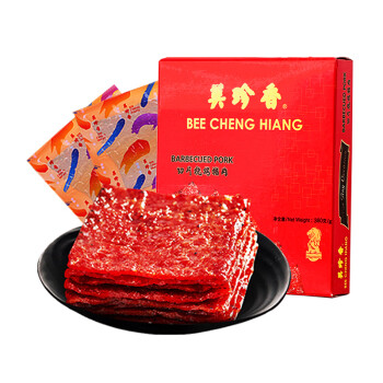 BEE CHENG HIANG 美珍香 切片烧烤猪肉礼盒380g 肉类休闲零食小吃食品礼盒团购