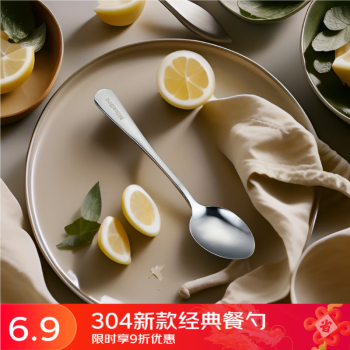 小米自营产品 迈克兄弟304不锈钢经典餐勺1支装 餐勺 调羹 饭勺