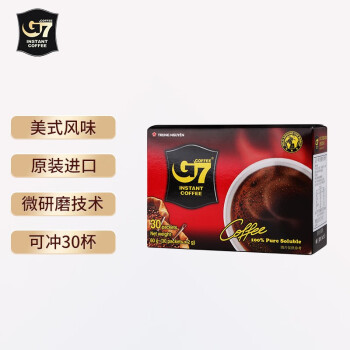 G7 COFFEE 中度烘焙 美式萃取纯黑咖啡 60g