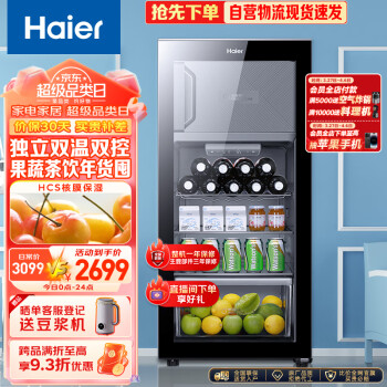 Haier 海尔 DS0133LH69D1 冰柜 133L 黑色