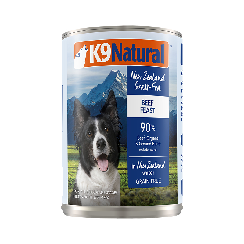 K9Natural 寵源新 牛肉全犬全階段狗糧 主食罐 370g 46.8元