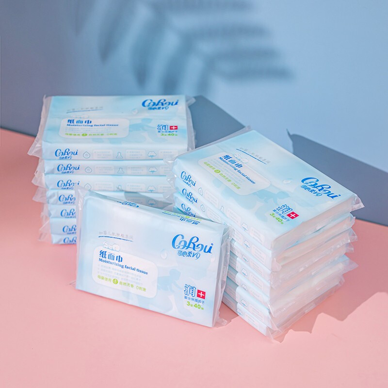CoRou 可心柔 V9润+系列 婴儿纸面巾 自然无香型 40抽 券后0.48元