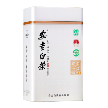 七春 安吉白茶叶明前绿茶春茶珍稀白茶自己喝小罐125g装