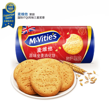 McVitie's 麦维他 原味全麦消化饼 250g