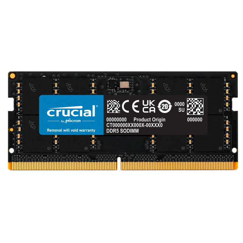 Crucial 英睿达 32GB（16GB×2）套装 DDR5 4800频率 笔记本内存条 美光原厂颗粒 助力AI 659元