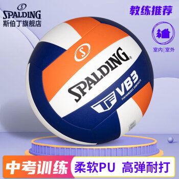 SPALDING 斯伯丁 比赛专用中小学体考成人硬排软排球5号72-399Y