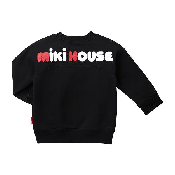 MIKI HOUSE MIKIHOUSE儿童卫衣黑色秋冬款男女宝宝长袖上衣时尚宽松洋气 306元