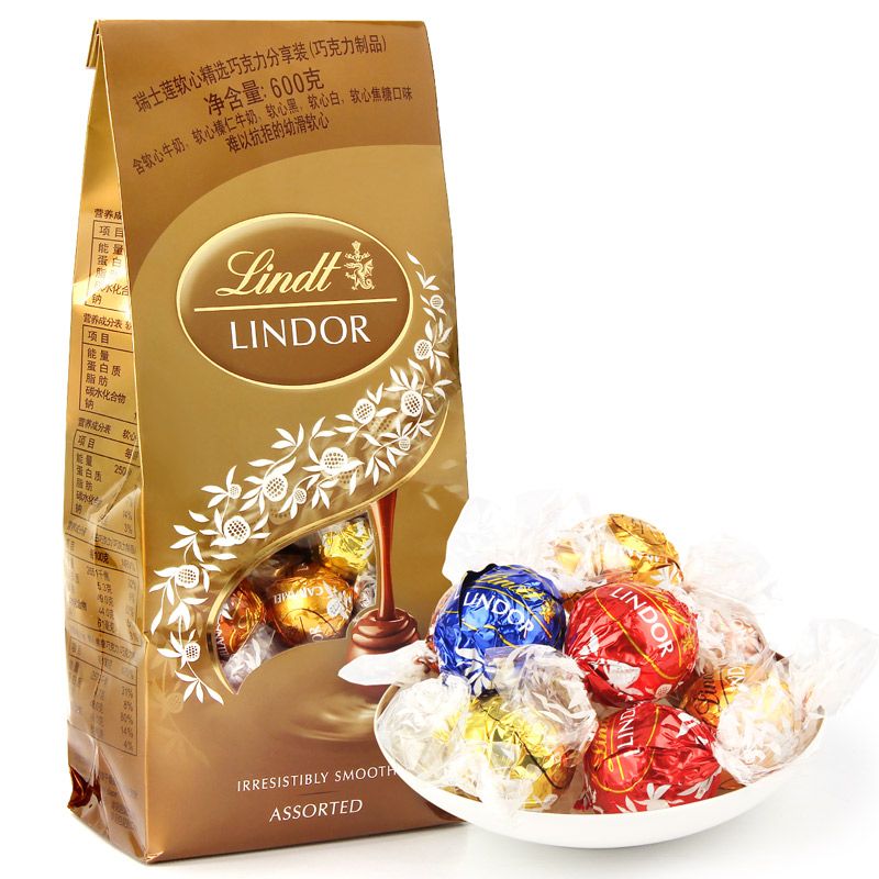 Lindt 瑞士莲 LINDOR软心 精选巧克力 混合口味 600g 106.4元