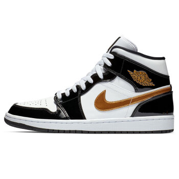 NIKE 耐克 籃球鞋男AJ1喬1AIR JORDAN 1運動鞋852542-007黑白42