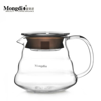 Mongdio 手冲咖啡分享壶 家用耐热玻璃云朵壶 350ml