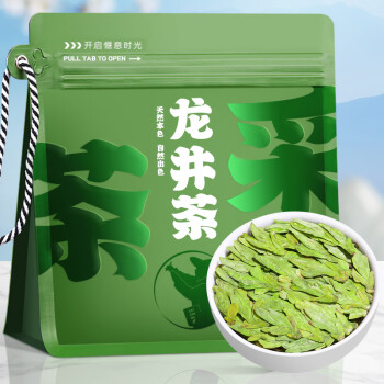 采茶伯 茶叶 龙井绿茶 明前新茶绿茶嫩芽春茶源头直发袋装250g