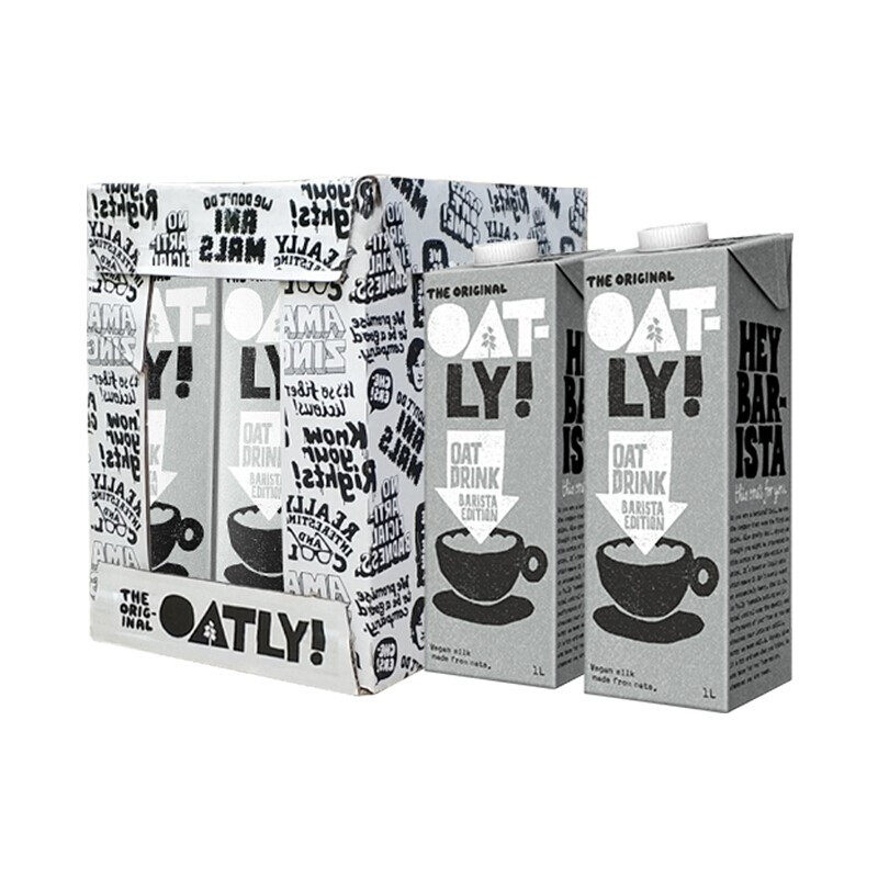 OATLY 噢麦力 咖啡大师燕麦奶0添加蔗糖饮料咖啡伴侣 1L 6瓶 券后103元