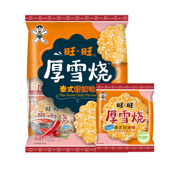 Want Want 旺旺 零食 膨化食品 餅干糕點 厚雪燒 泰式甜辣味 105g