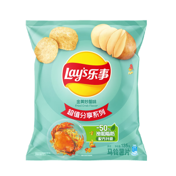 Lay's 樂(lè)事 馬鈴薯片 金黃炒蟹味 135g