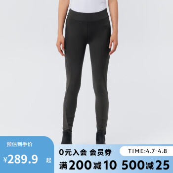 DECATHLON 迪卡侬 马术裤骑马全硅胶耐磨高腰修身马裤骑士裤军绿色31(2尺4)-4004204