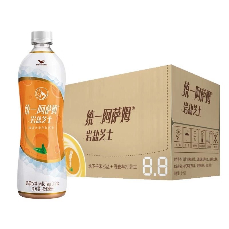 PLUS会员：President 统一 阿萨姆奶茶 多口味可选 450ml*15瓶 整箱 合集 74.82元包邮(合37.41元/件)