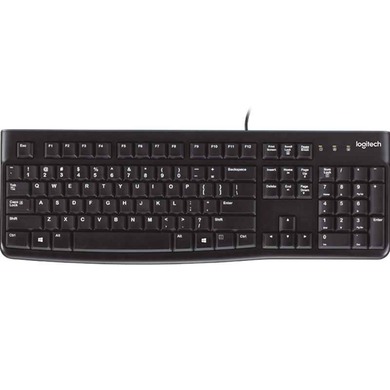 京东百亿补贴：logitech 罗技 K120 104键 有线薄膜键盘 黑色 51元包邮