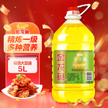 金龙鱼 食用油 精选大豆油5L（新老包装随机发货）