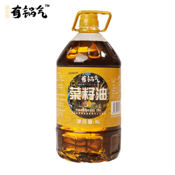 有鍋氣 京東自營(yíng) 非轉(zhuǎn)基因物理壓榨菜籽油  5L