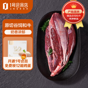 One's Member 1号会员店澳洲和牛腱子1kg 牛腱肉（不含腱子芯）生鲜牛肉 谷饲300天